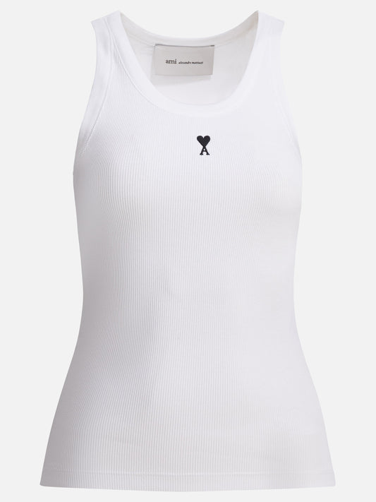 Tank tops Logo  White - Ami Paris Women | PLP | VIETTI Online Store 
