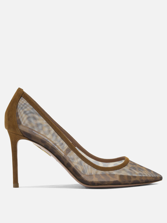 Pumps 100% fabric - 100% leather  Brown - Aquazzura Women | PDP | VIETTI Online Store 
