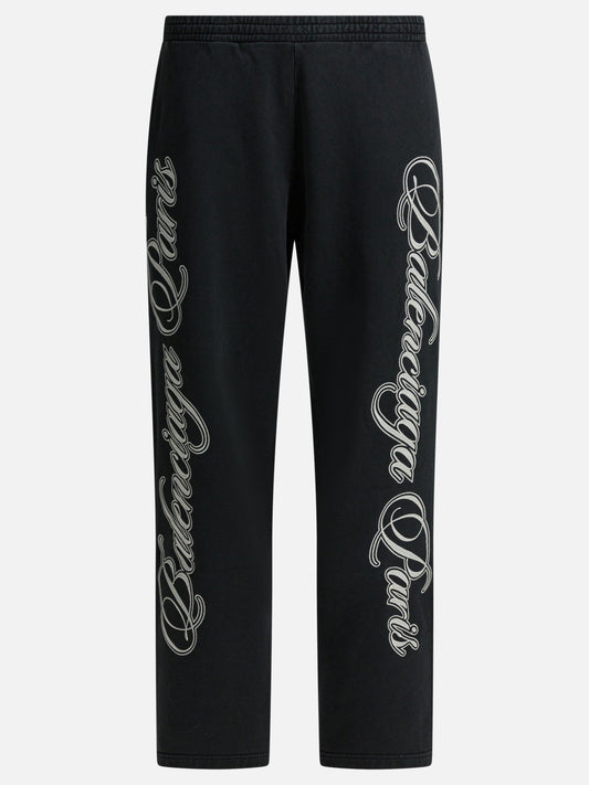 Pantaloni sportivi Graphics  Nero - Balenciaga Uomo | PLP | VIETTI Online Store 
