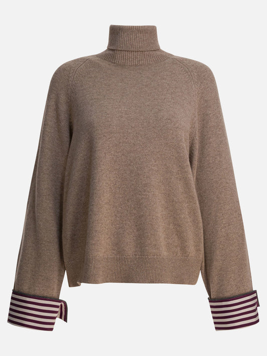 Turtleneck sweaters Solid colour  Brown - Brunello Cucinelli Women | PDP | VIETTI Online Store 
