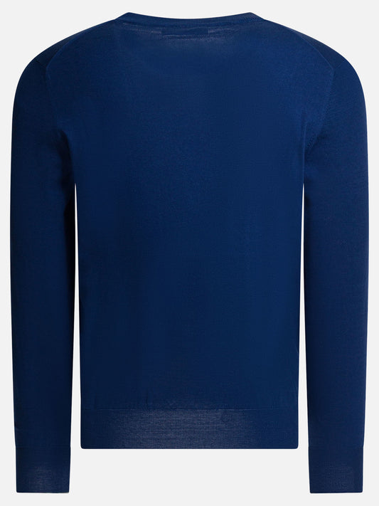 Crewneck sweaters Solid colour  Blue - Brunello Cucinelli Men | PLP | VIETTI Online Store | 2
