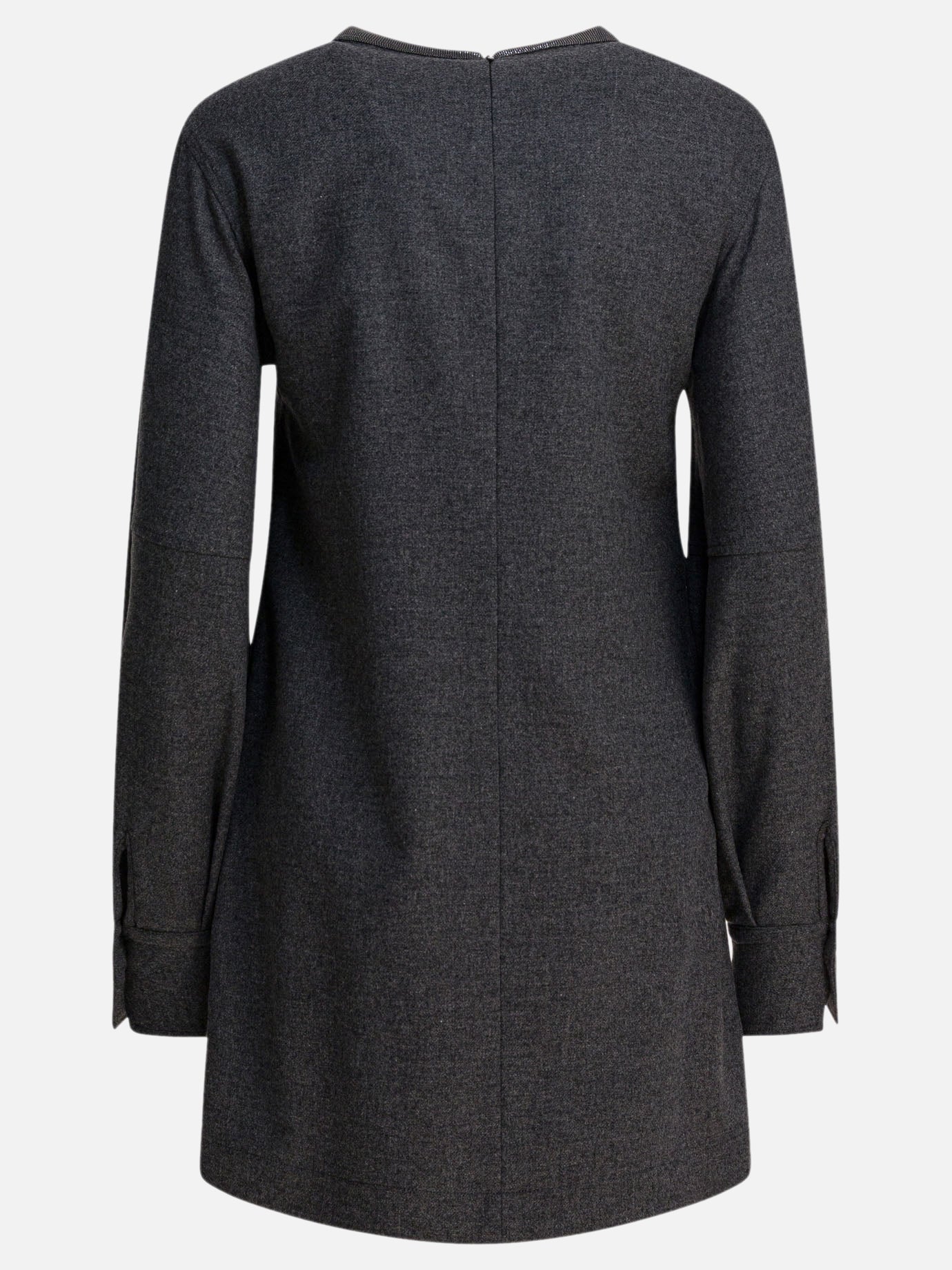Abiti corti Solid colour  Grigio - Brunello Cucinelli Donna | PDP | VIETTI Online Store | thumbnail_2