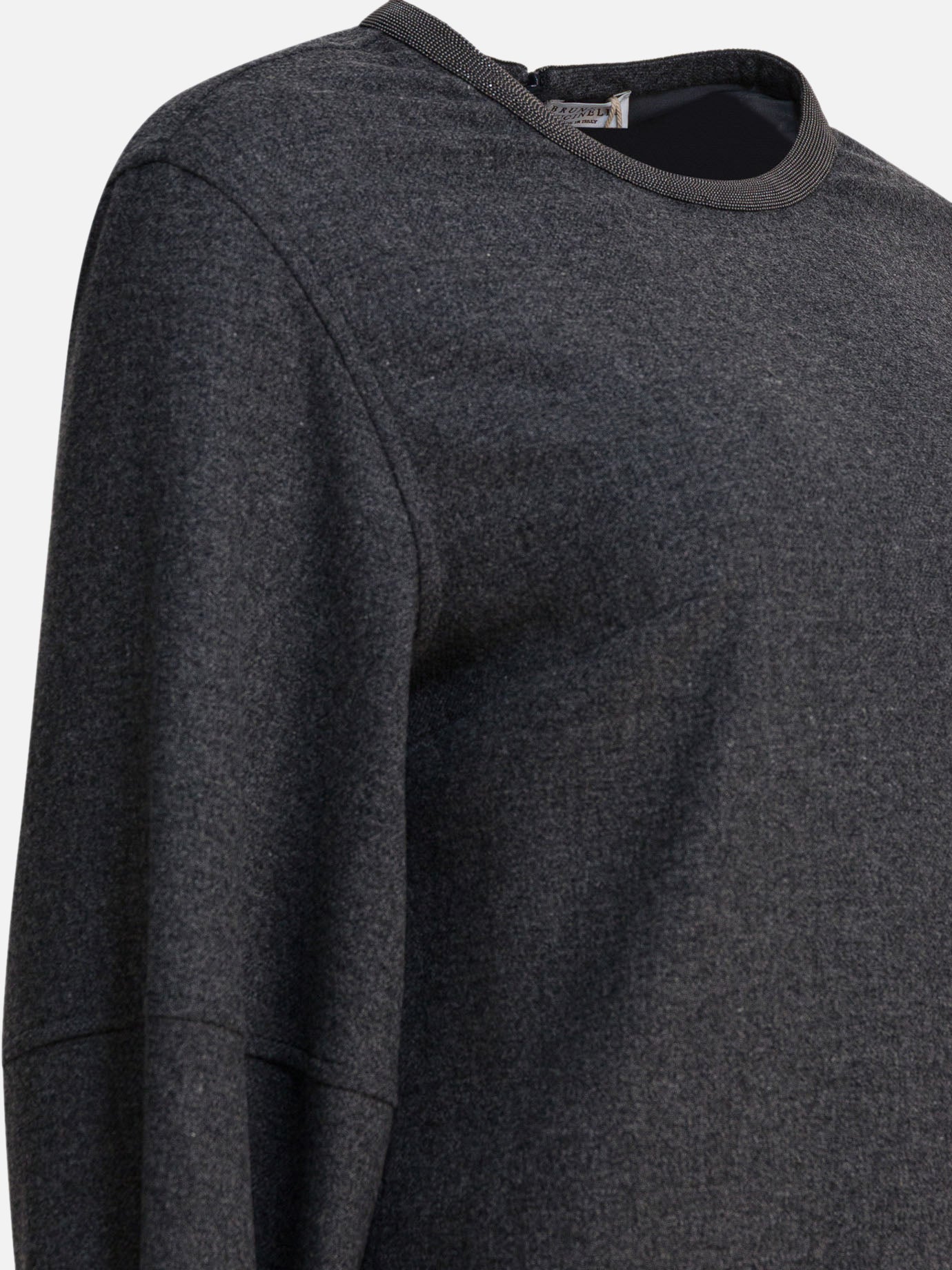 Abiti corti Solid colour  Grigio - Brunello Cucinelli Donna | PDP | VIETTI Online Store | Zoom-Modal_4
