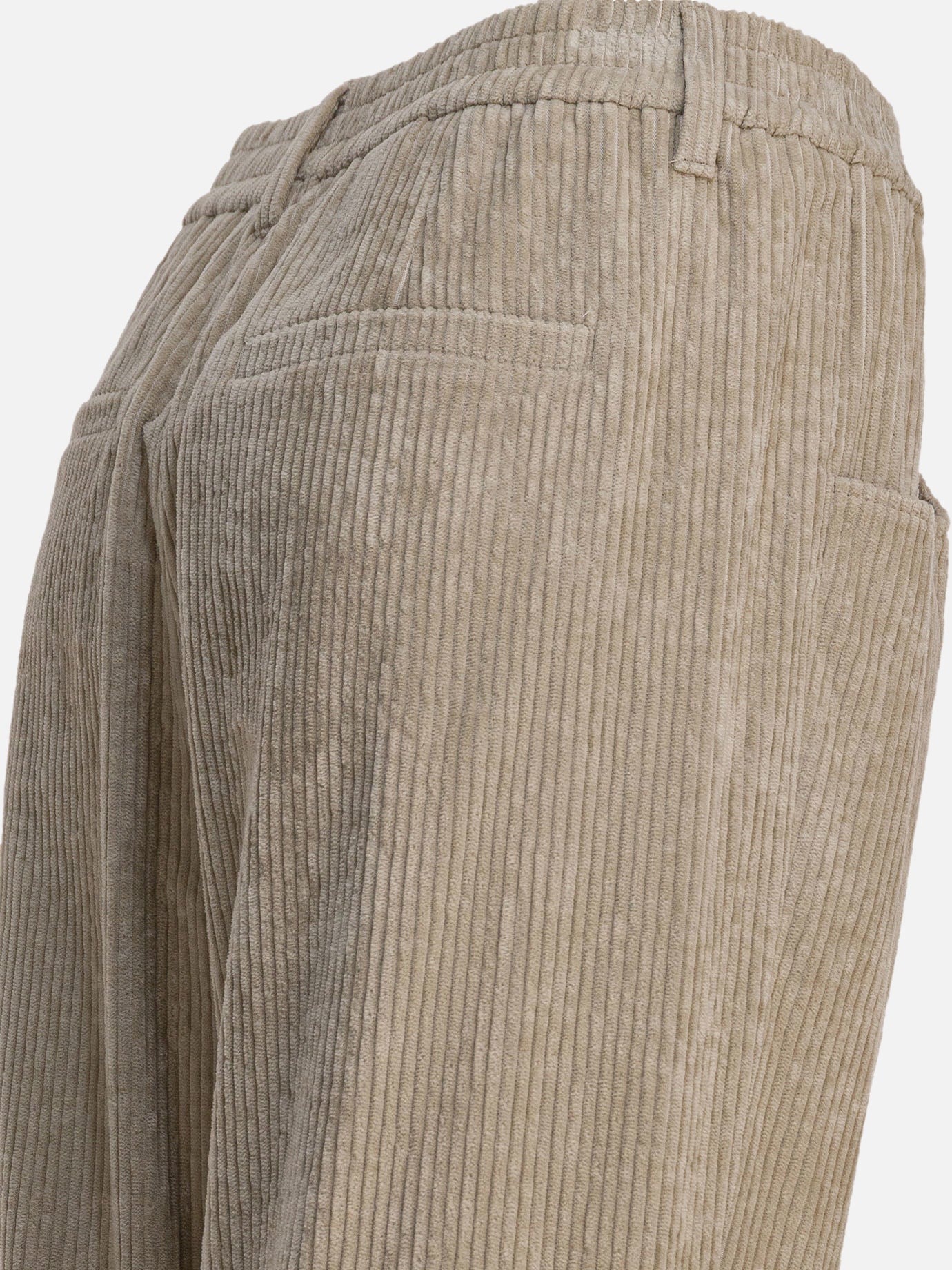 Leisure trousers Solid colour  Beige - Brunello Cucinelli Women | PDP | VIETTI Online Store | thumbnail_4