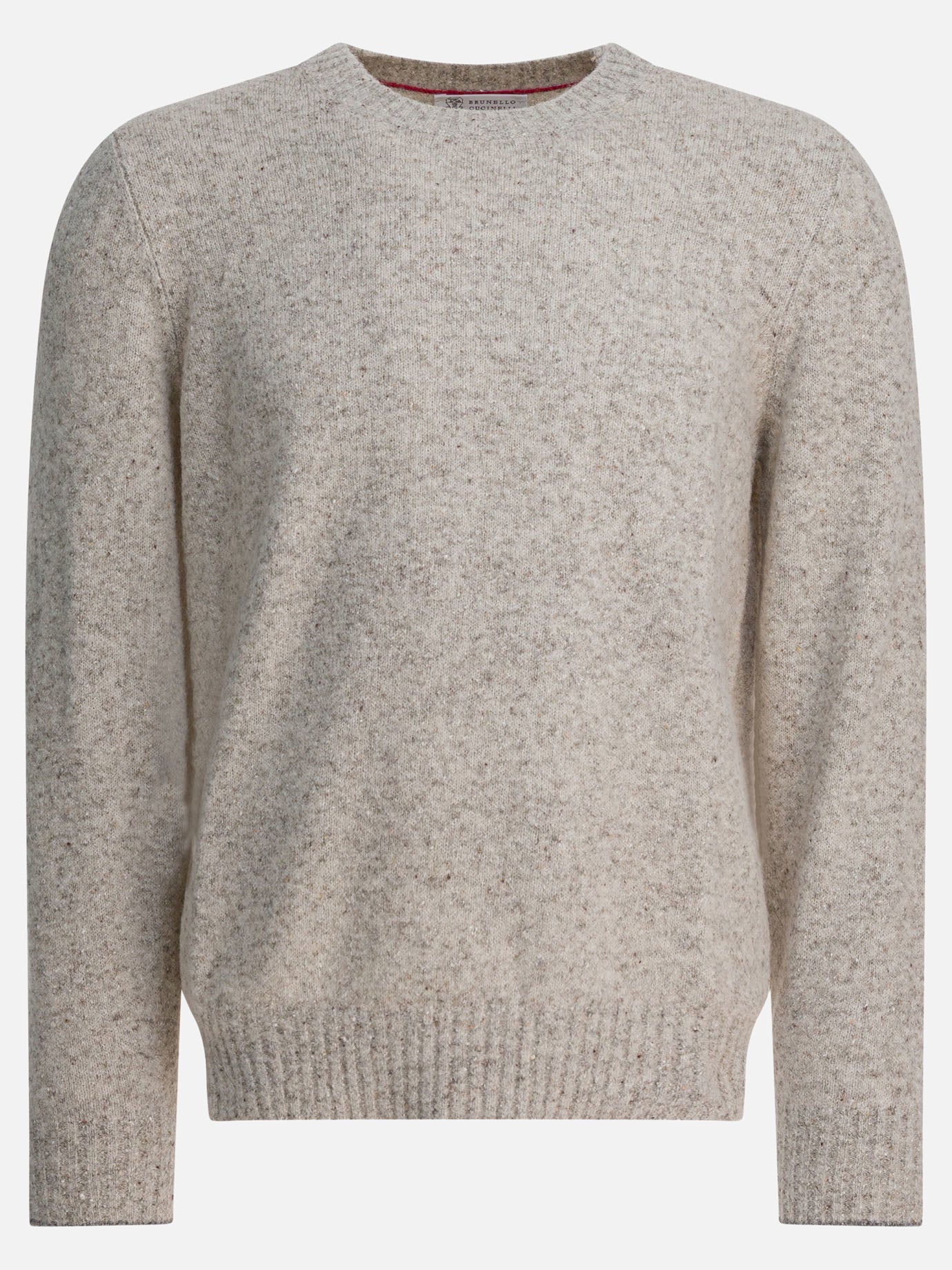 Maglioni girocollo Solid colour  Grigio - Brunello Cucinelli Uomo | PDP | VIETTI Online Store | thumbnail