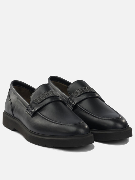 Mocassini 100% leather - 100% leather  Nero - Brunello Cucinelli Donna | PDP | VIETTI Online Store | 2
