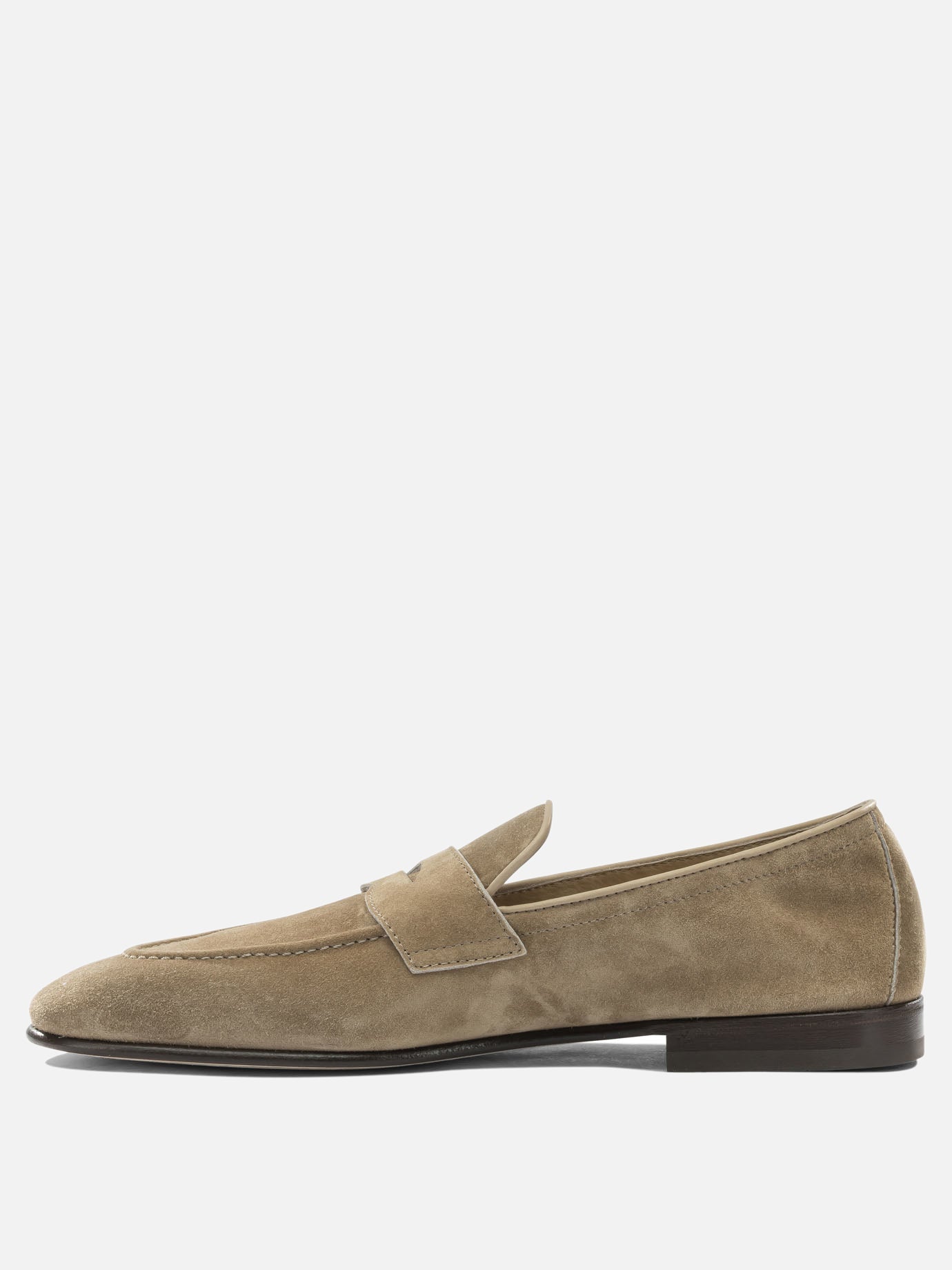 Loafers 100% suede - 100% leather  Beige - Brunello Cucinelli Men | PDP | VIETTI Online Store | thumbnail_3
