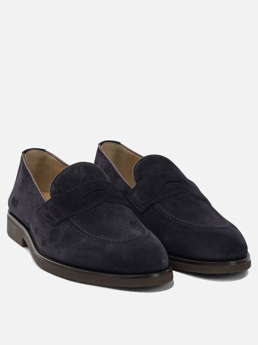 Mocassini 100% suede - 100% rubber  Marrone - Brunello Cucinelli Uomo | PDP | VIETTI Online Store | 2
