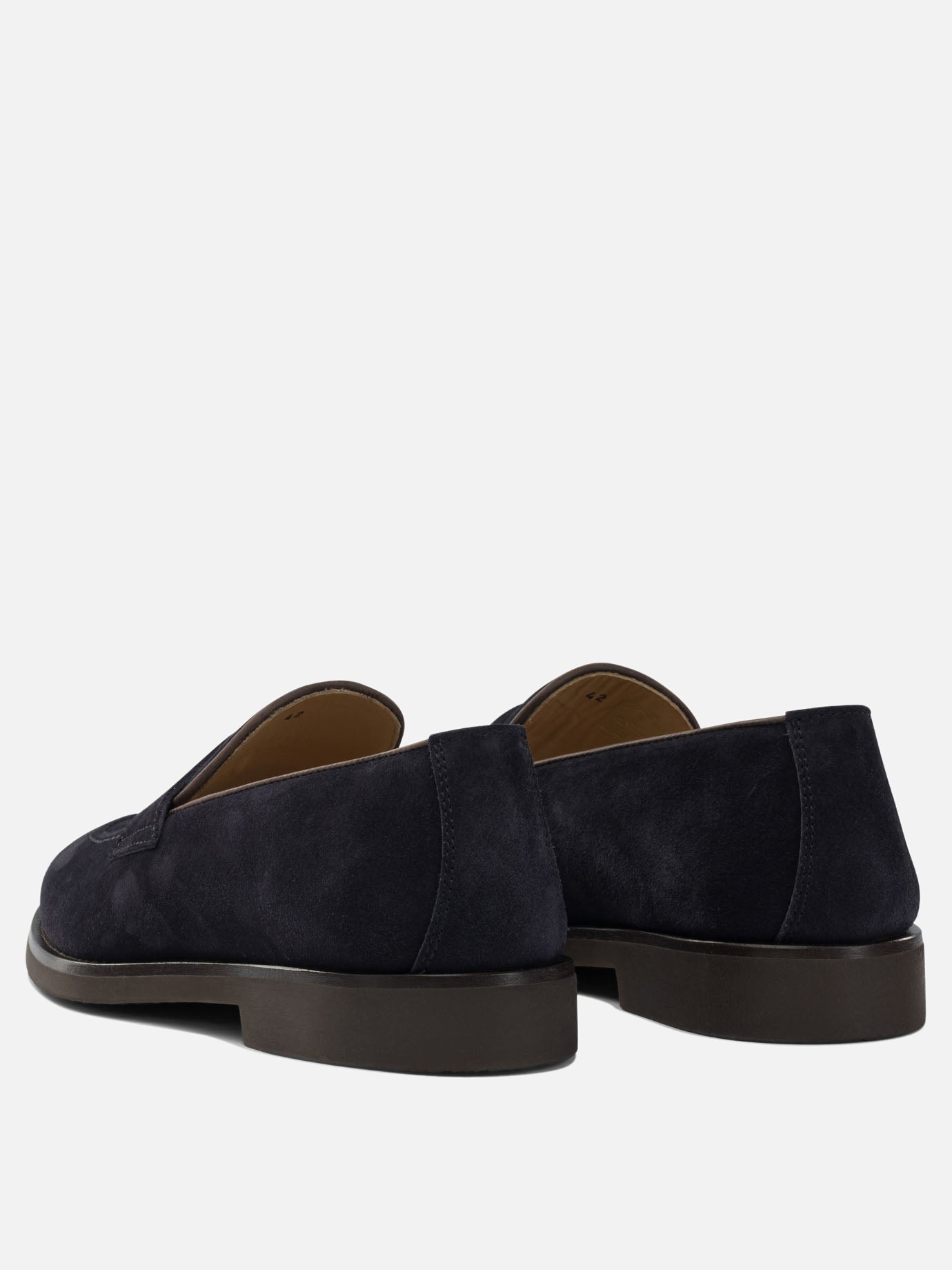 Mocassini 100% suede - 100% rubber  Marrone - Brunello Cucinelli Uomo | PDP | VIETTI Online Store | Zoom-Modal_4
