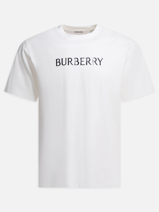 Crewneck t-shirts Logo  White - Burberry Men | PDP | VIETTI Online Store 
