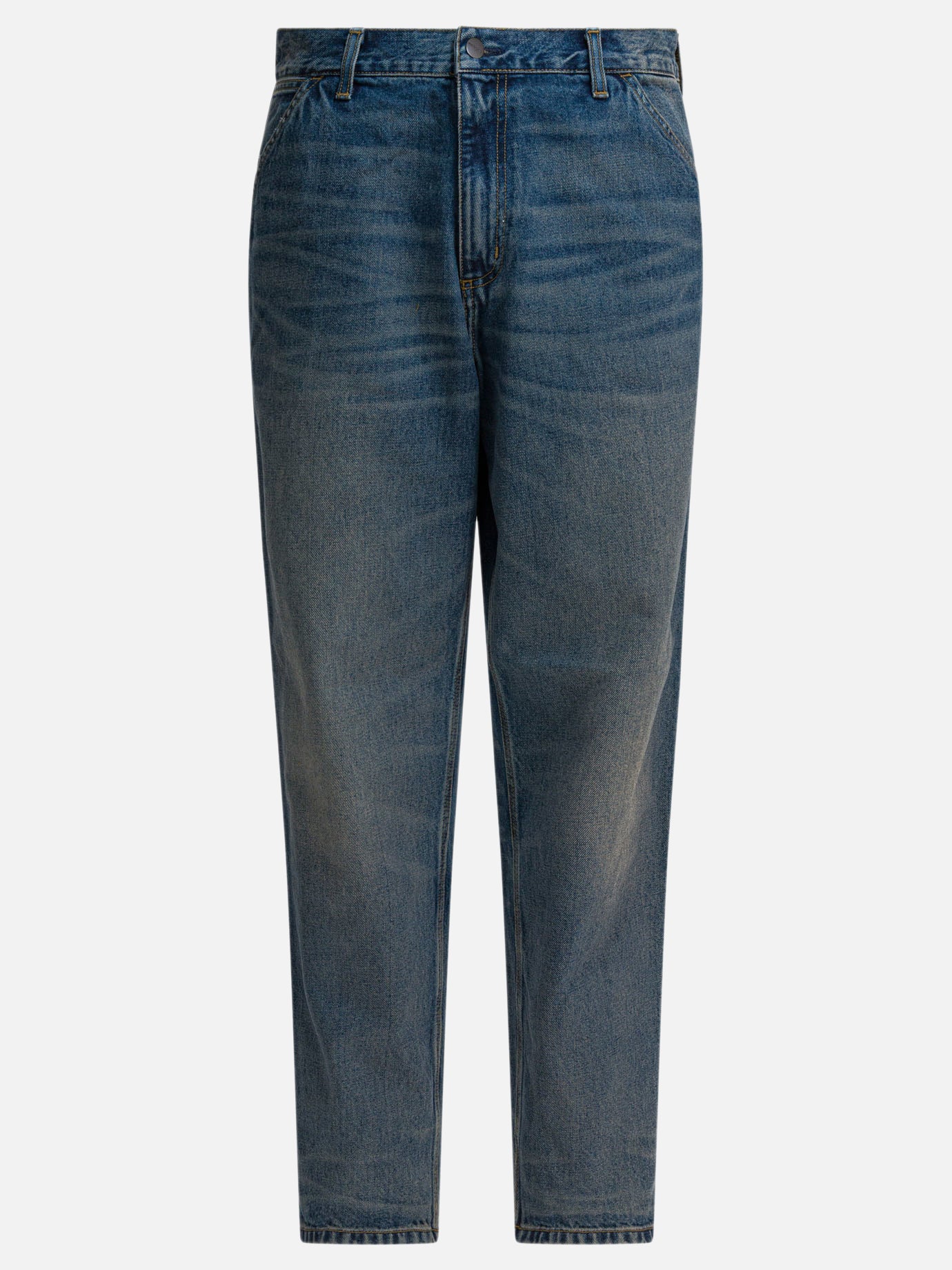 Jeans a gamba larga Solid colour  Blu - Carhartt WIP Uomo | PDP | VIETTI Online Store | Zoom-Modal
