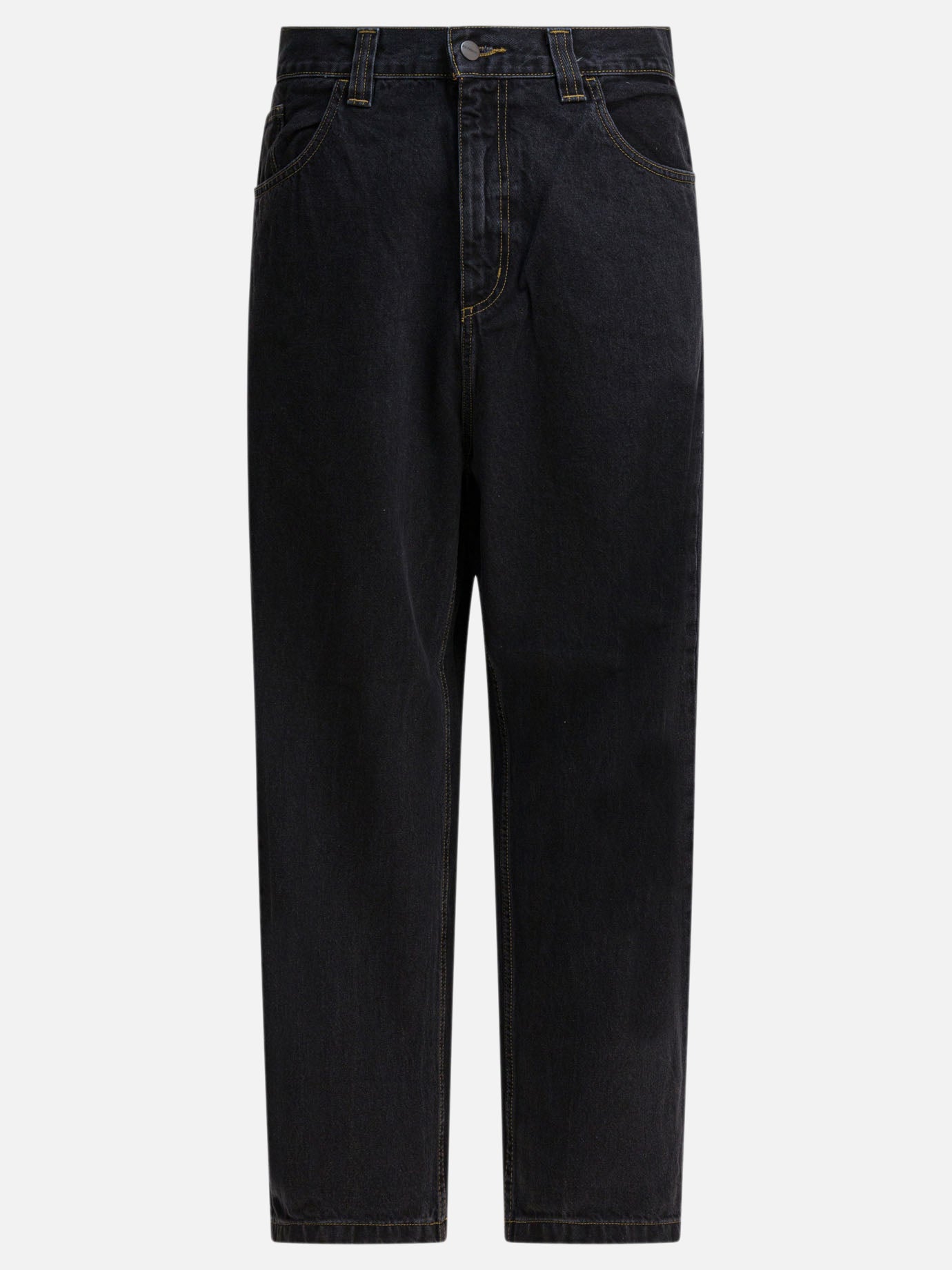 Jeans a gamba larga Solid colour  Nero - Carhartt WIP Uomo | PDP | VIETTI Online Store | Zoom-Modal
