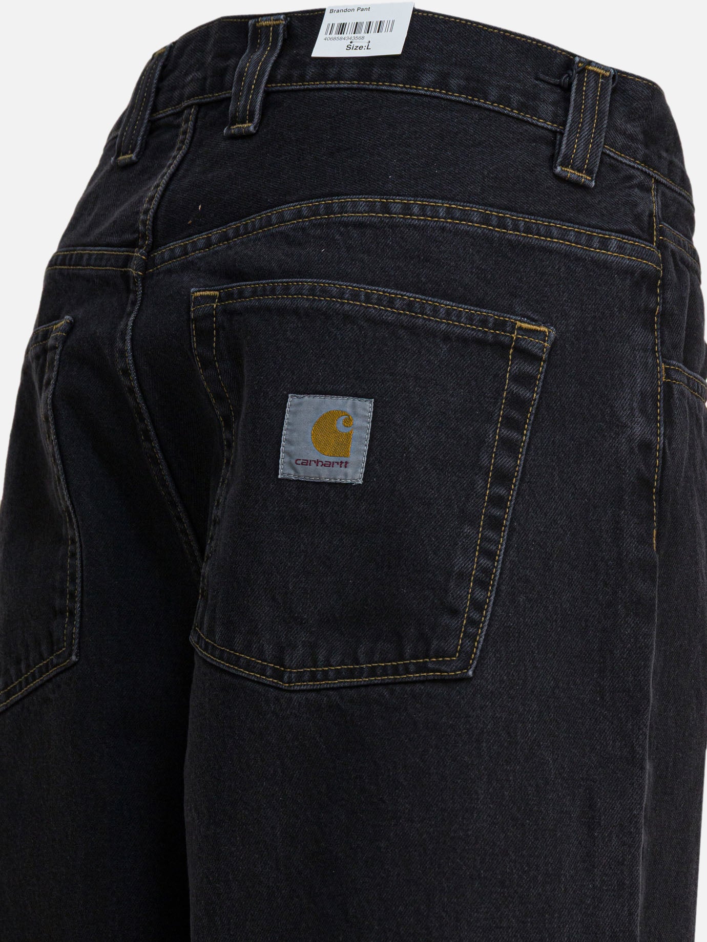 Jeans a gamba larga Solid colour  Nero - Carhartt WIP Uomo | PDP | VIETTI Online Store | Zoom-Modal_4
