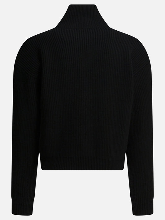 Half zip sweaters 100% wool  Black - Celine Men | PDP | VIETTI Online Store | 2
