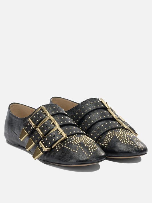 Low top sneakers 100% lamb leather - 100% buffalo leather  Black - Chloé Women | PLP | VIETTI Online Store | 2
