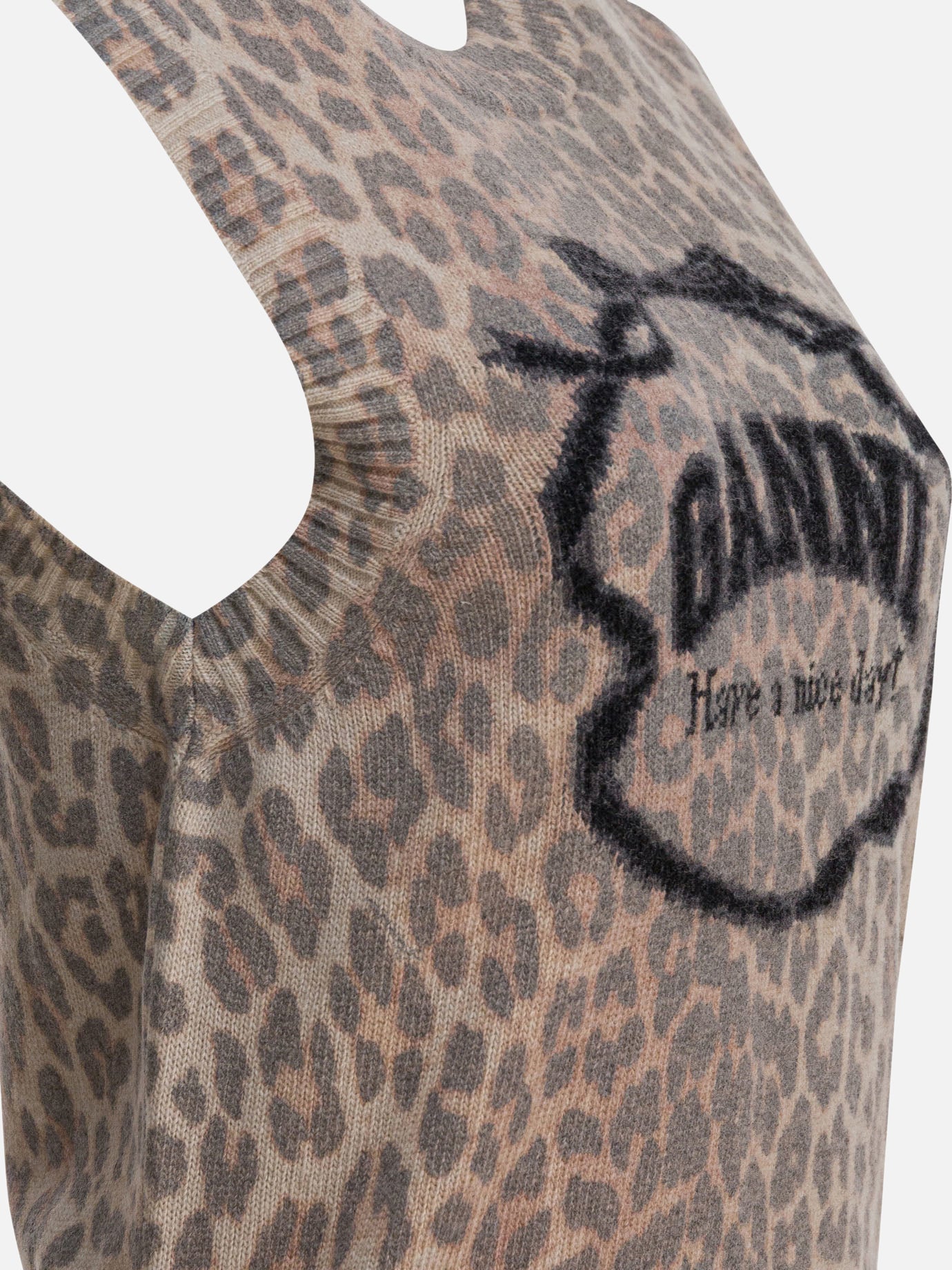 Vests Logo  Brown - Ganni Women | PDP | VIETTI Online Store | Zoom-Modal_4
