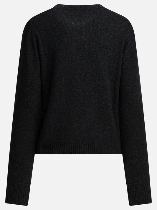 Crewneck sweaters 45% wool 35% recycled wool 20% recycled polyamide  Black - Ganni Women | PLP | VIETTI Online Store | 2
