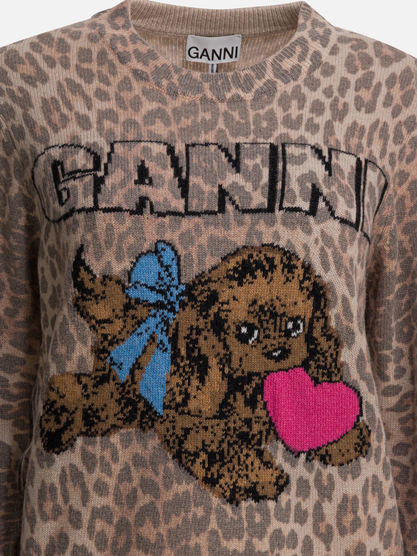 Crewneck sweaters Graphics  Brown - Ganni Women | PDP | VIETTI Online Store | Zoom-Modal_3
