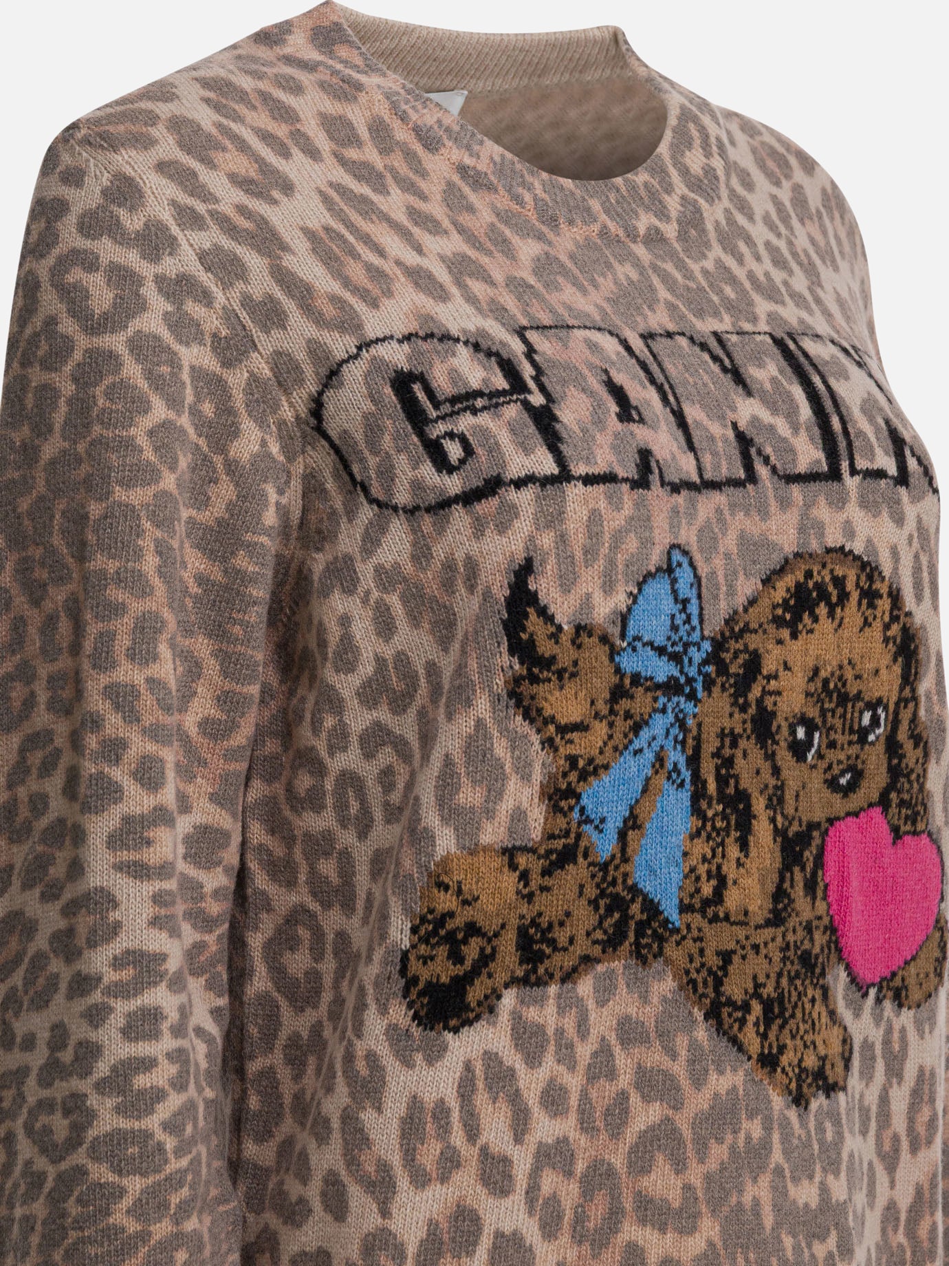 Crewneck sweaters Graphics  Brown - Ganni Women | PDP | VIETTI Online Store | Zoom-Modal_4
