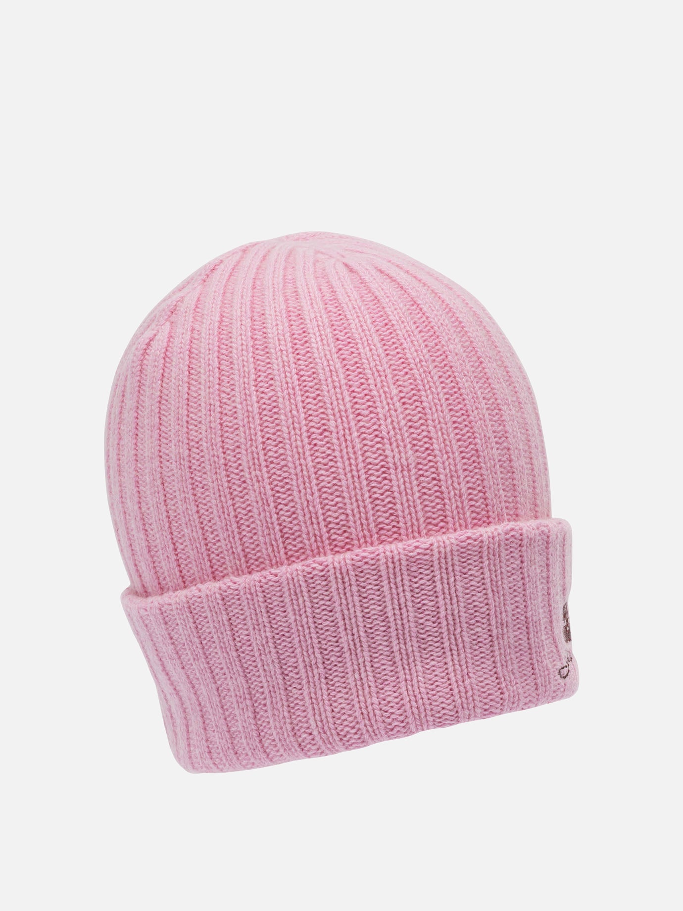 Beanies 60% wool 20% viscose 20% recycled cotton  Pink - Ganni Women | PDP | VIETTI Online Store | Zoom-Modal_2
