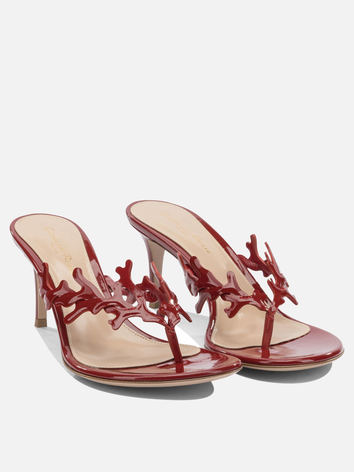 Mules 100% leather - 100% leather  Red - Gianvito Rossi Women | PDP | VIETTI Online Store | Zoom-Modal_2
