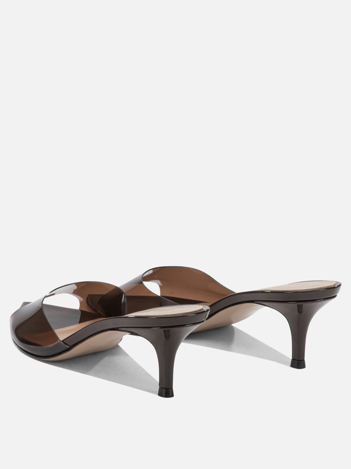 Mules 100% thermoplastic polyurethane - 100% leather  Brown - Gianvito Rossi Women | PDP | VIETTI Online Store | Zoom-Modal_4
