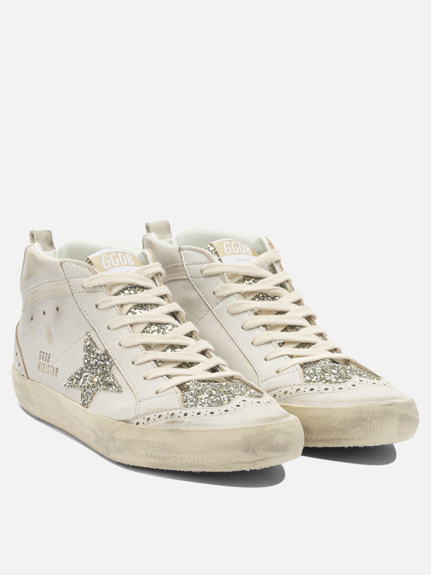 High top sneakers 82% cow leather 12% polyethylene 6% cotton - 100% polyester  White - Golden Goose Women | PDP | VIETTI Online Store | thumbnail_2