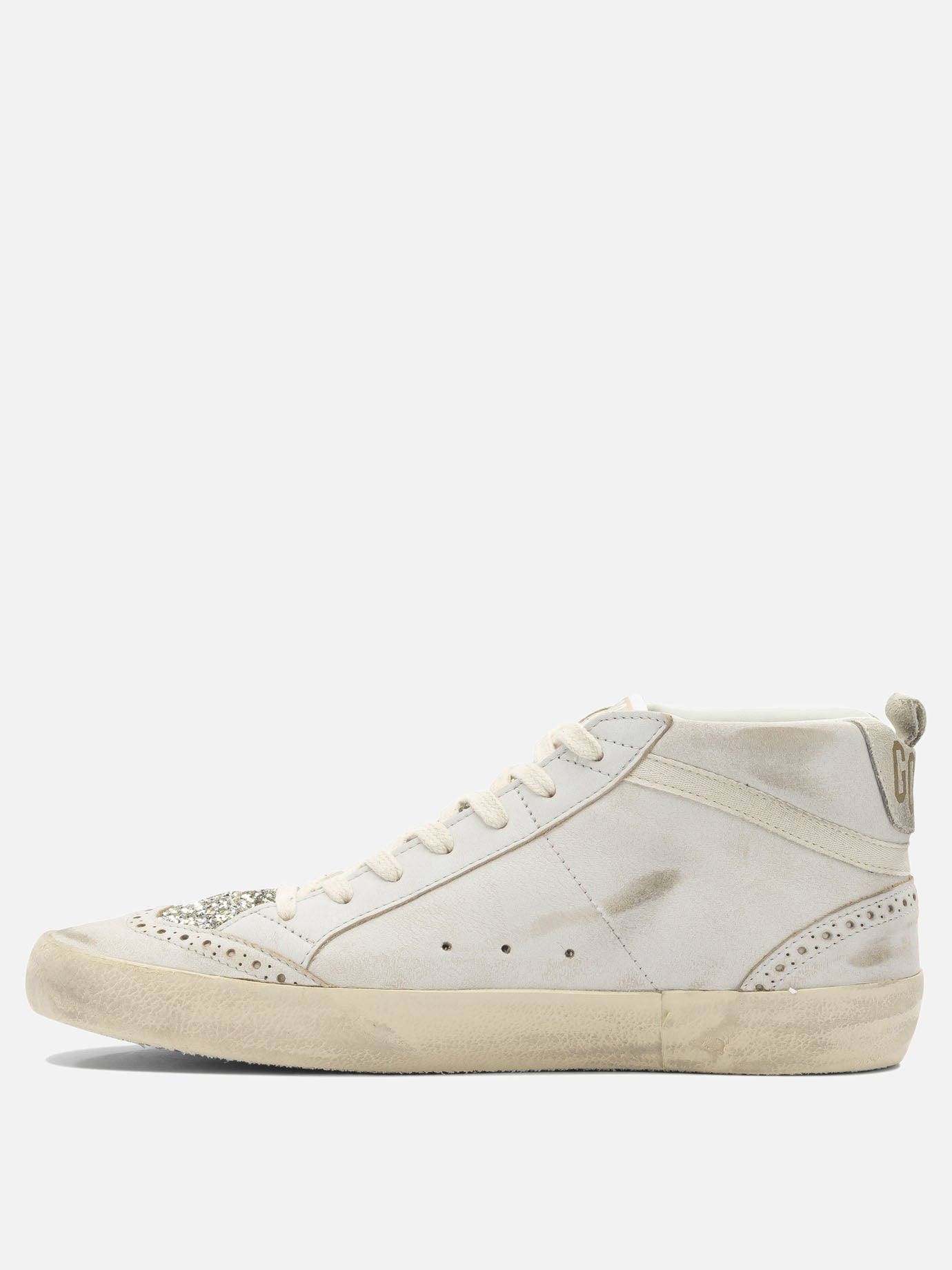 High top sneakers 82% cow leather 12% polyethylene 6% cotton - 100% polyester  White - Golden Goose Women | PDP | VIETTI Online Store | Zoom-Modal_3
