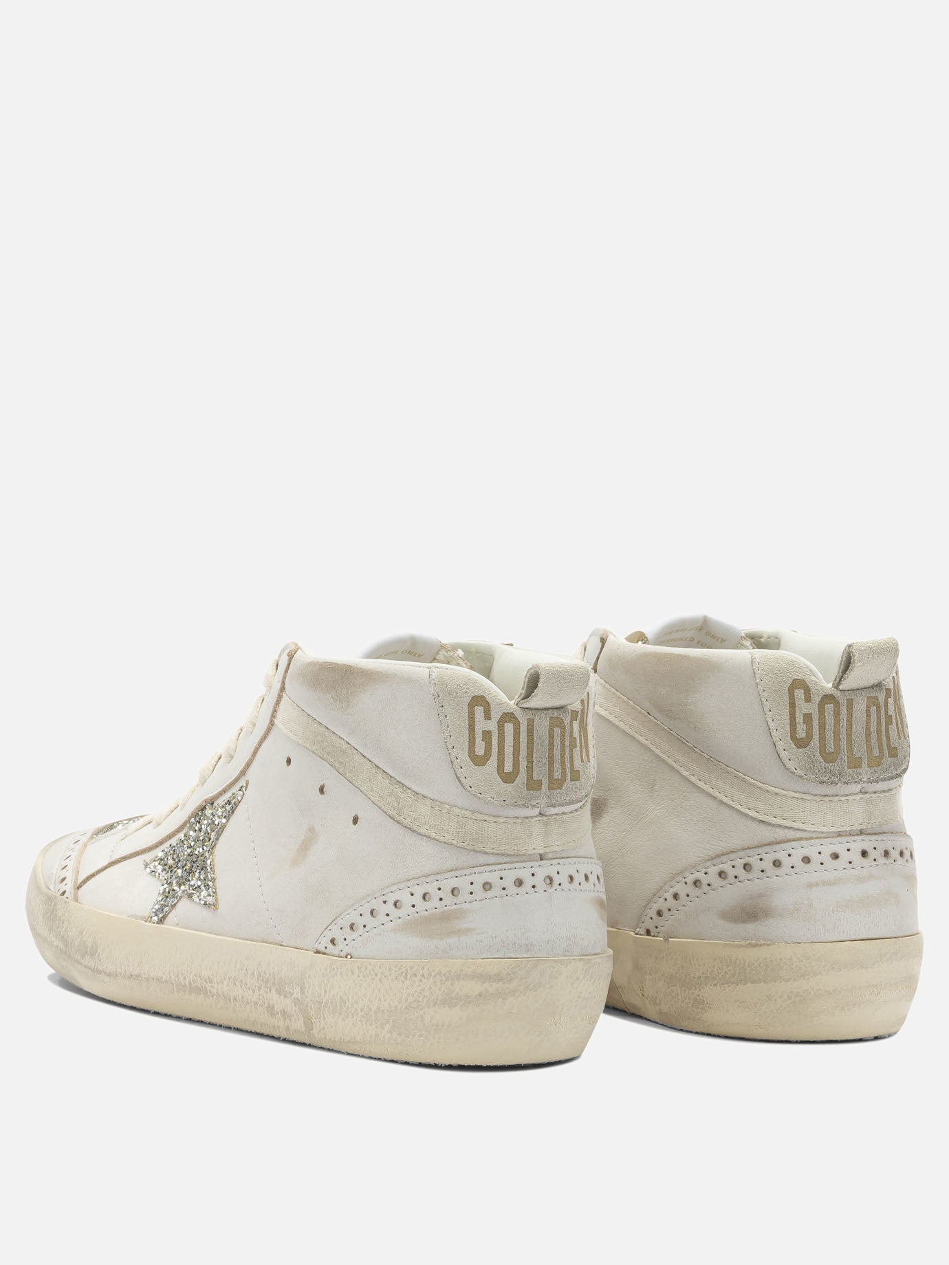 High top sneakers 82% cow leather 12% polyethylene 6% cotton - 100% polyester  White - Golden Goose Women | PDP | VIETTI Online Store | Zoom-Modal_4
