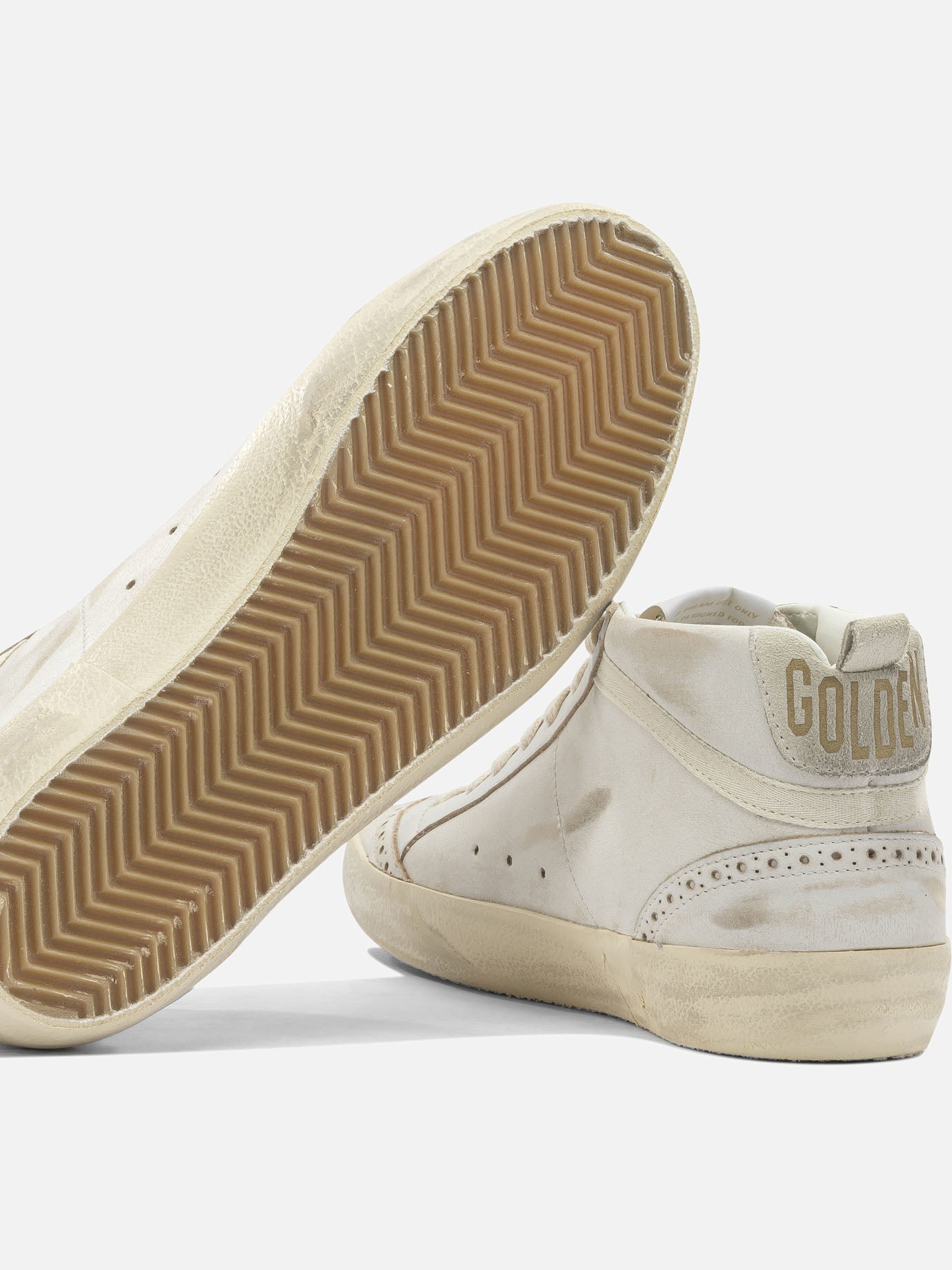 High top sneakers 82% cow leather 12% polyethylene 6% cotton - 100% polyester  White - Golden Goose Women | PDP | VIETTI Online Store | thumbnail_5