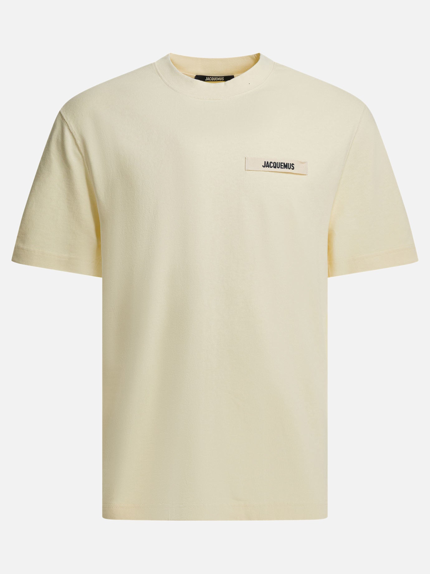 Crewneck t-shirts Logo  Beige - Jacquemus Men | PDP | VIETTI Online Store | Zoom-Modal
