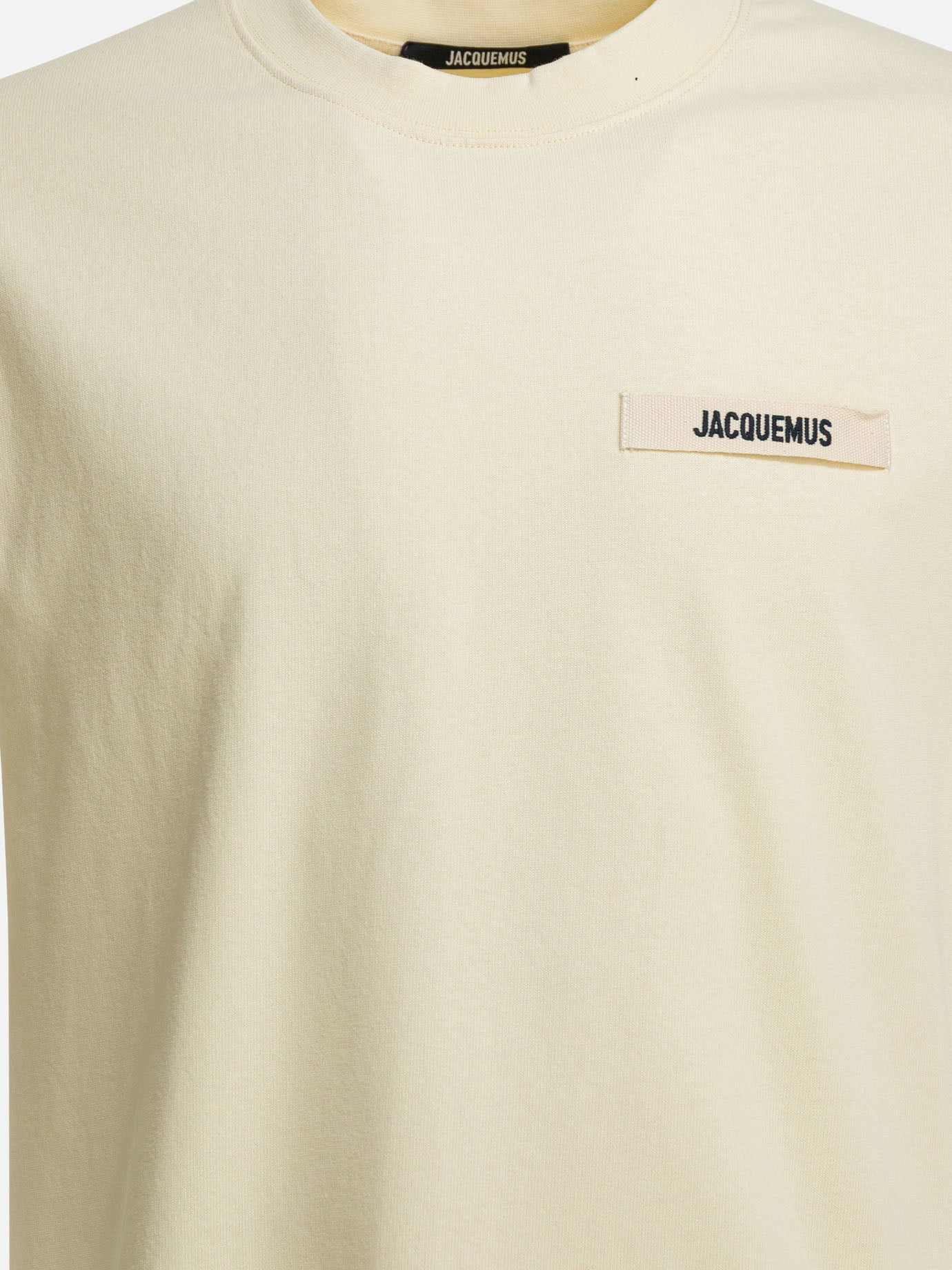 Crewneck t-shirts Logo  Beige - Jacquemus Men | PDP | VIETTI Online Store | thumbnail_3