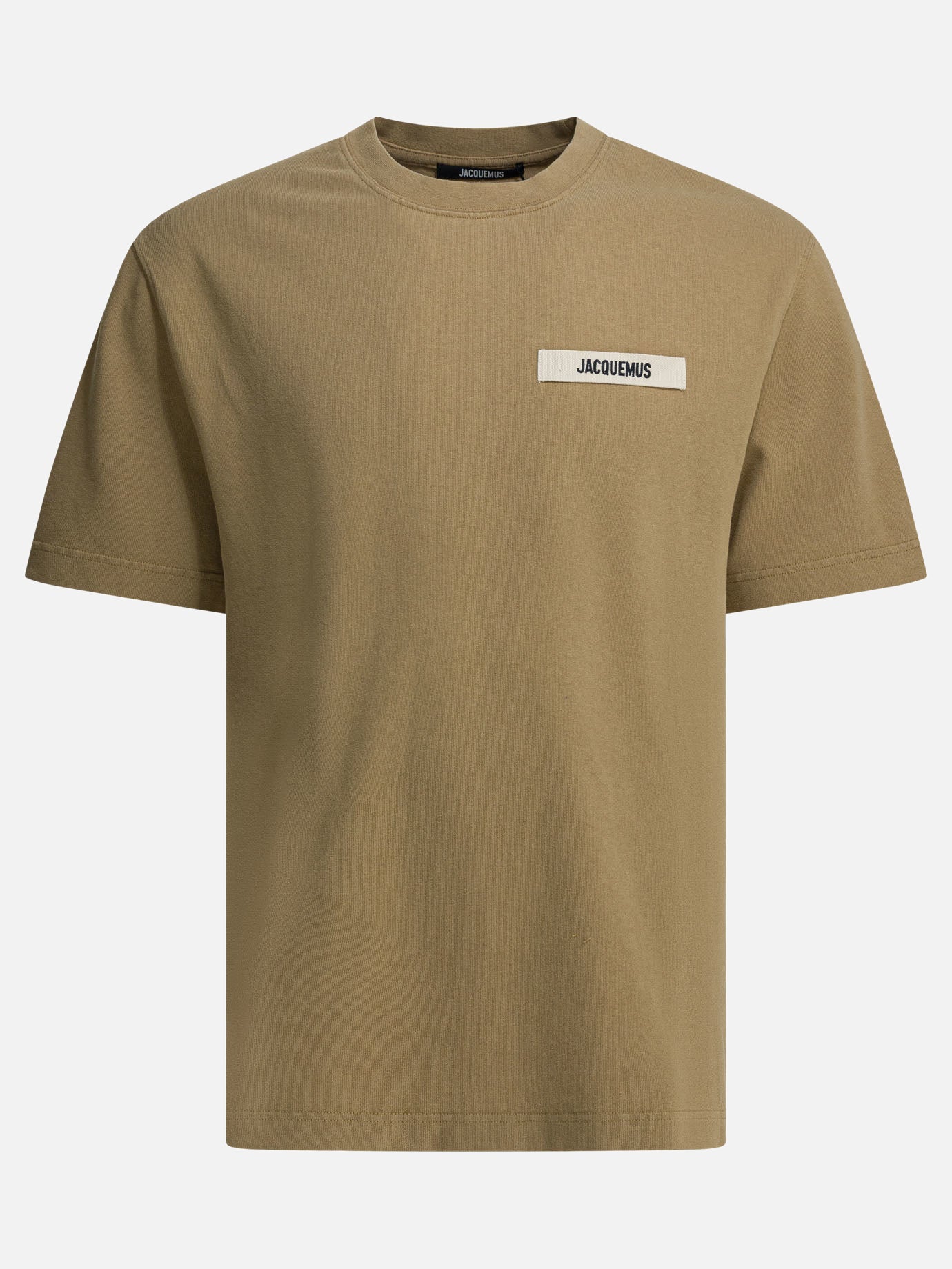 Crewneck t-shirts Logo  Beige - Jacquemus Men | PDP | VIETTI Online Store | Zoom-Modal
