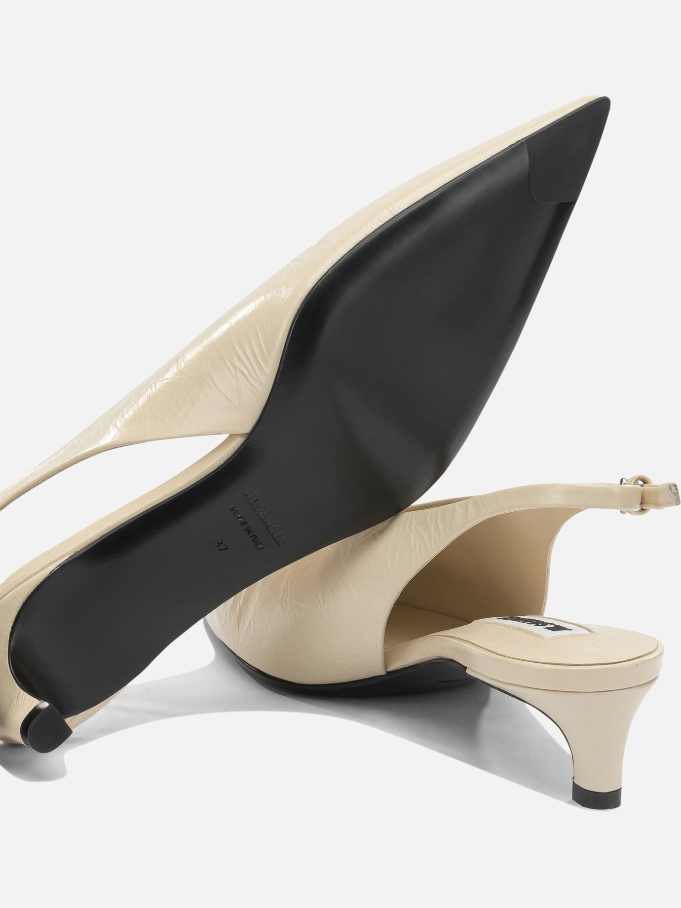 Slingbacks 100% calf leather - 100% calf leather  Beige - Jil Sander Women | PDP | VIETTI Online Store | thumbnail_5