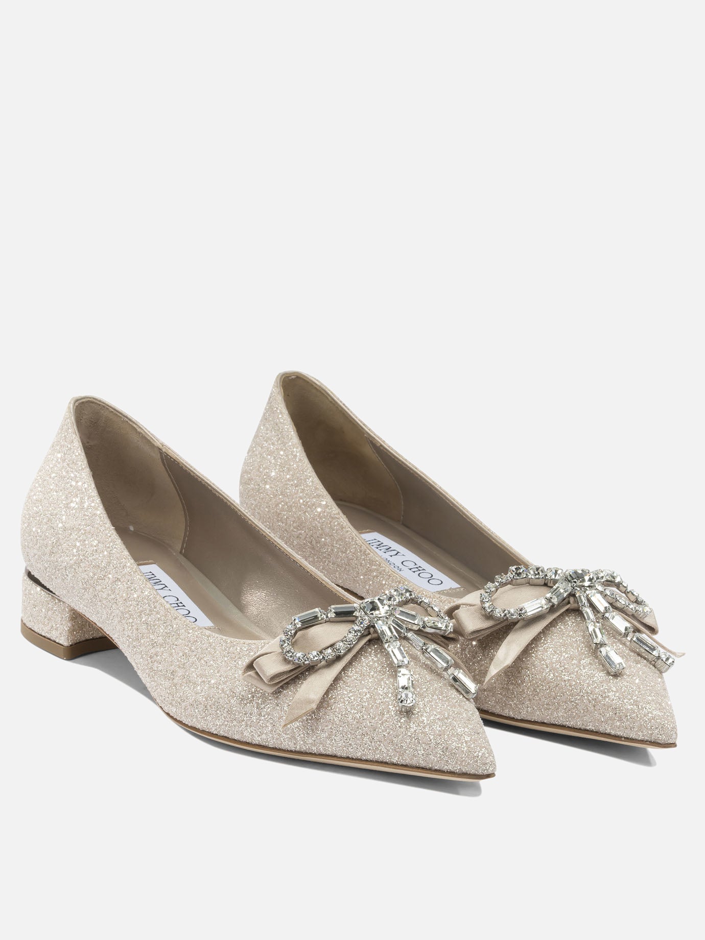 Pumps 75% textile 5% leather 5% crystal 5% salpa 5% plastic 5% metal - 80% calf 20% rubber  Gold - Jimmy Choo Women | PDP | VIETTI Online Store | Zoom-Modal_2

