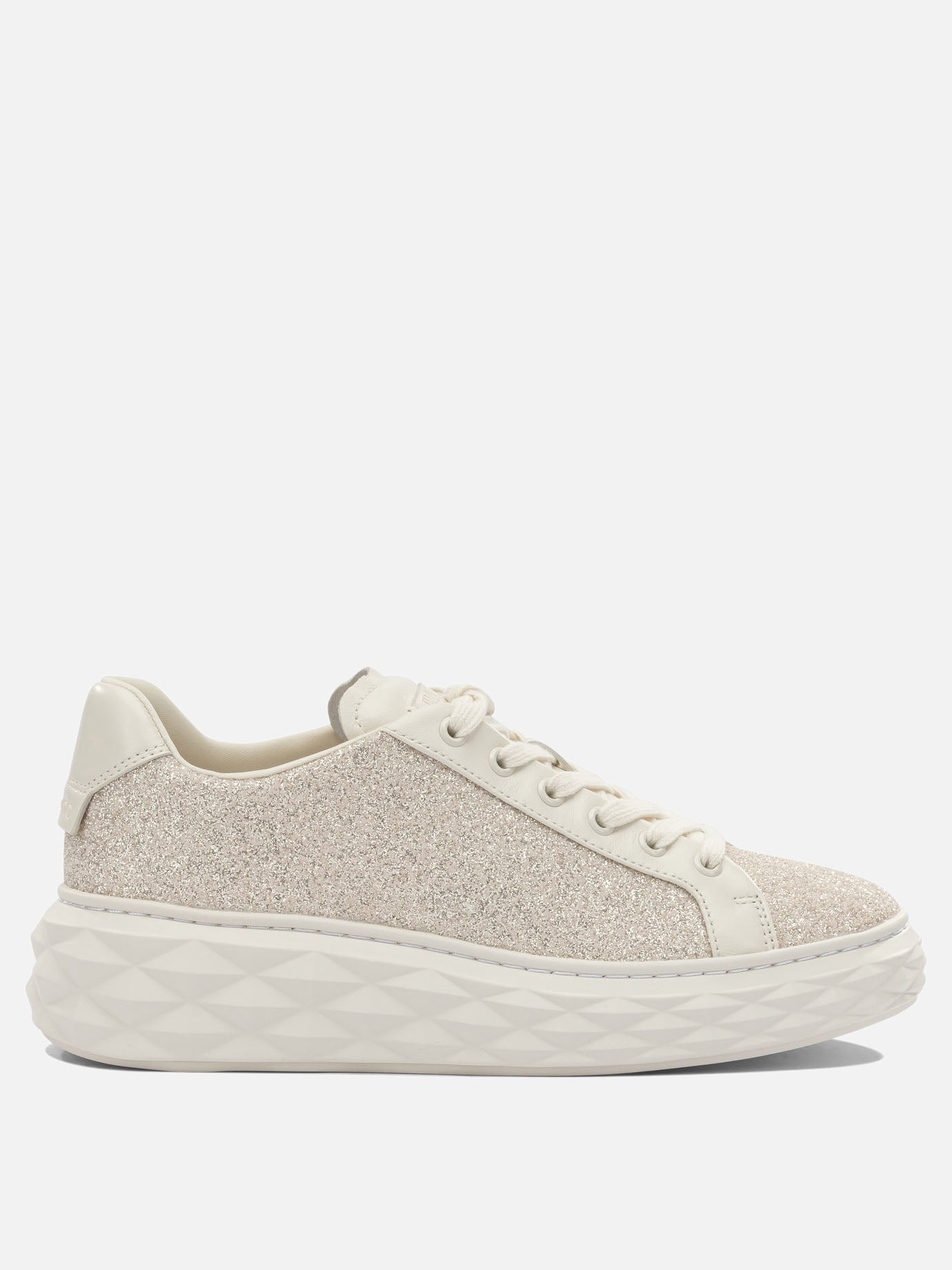 Low top sneakers 70% leather 24% textile 5% metal 1% rubber - 100% rubber  Gold - Jimmy Choo Women | PDP | VIETTI Online Store | thumbnail