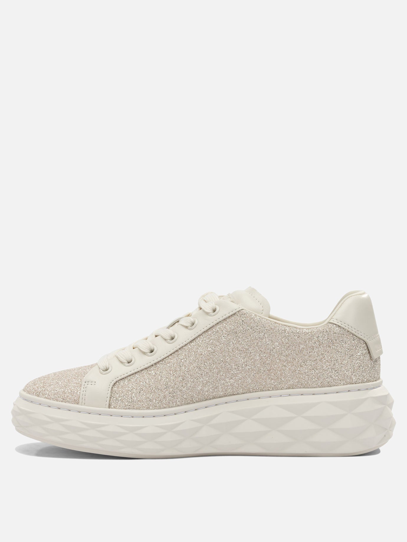 Low top sneakers 70% leather 24% textile 5% metal 1% rubber - 100% rubber  Gold - Jimmy Choo Women | PDP | VIETTI Online Store | thumbnail_3
