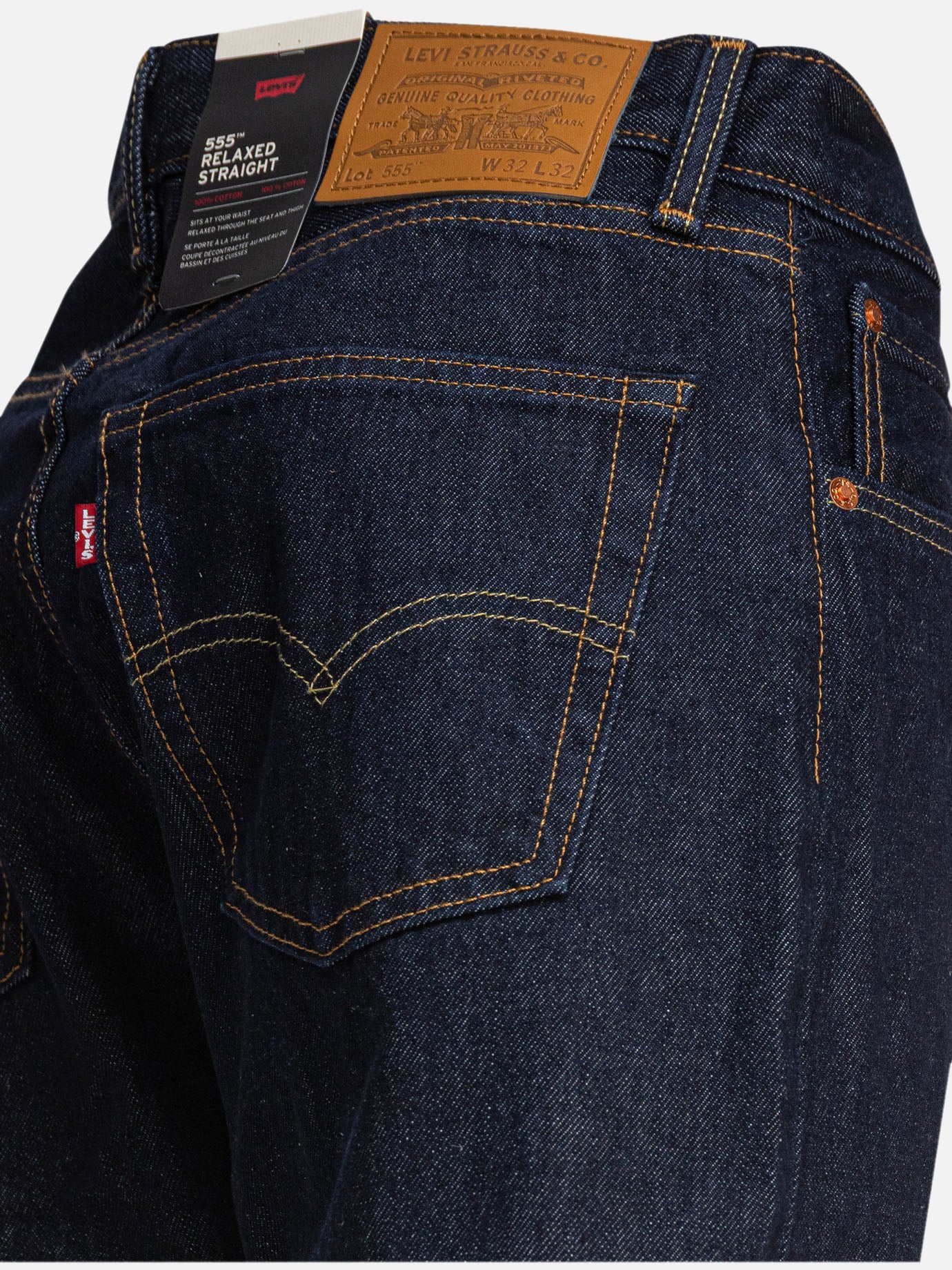 Straight-leg jeans Solid colour  Blue - Levi's Men | PDP | VIETTI Online Store | thumbnail_4