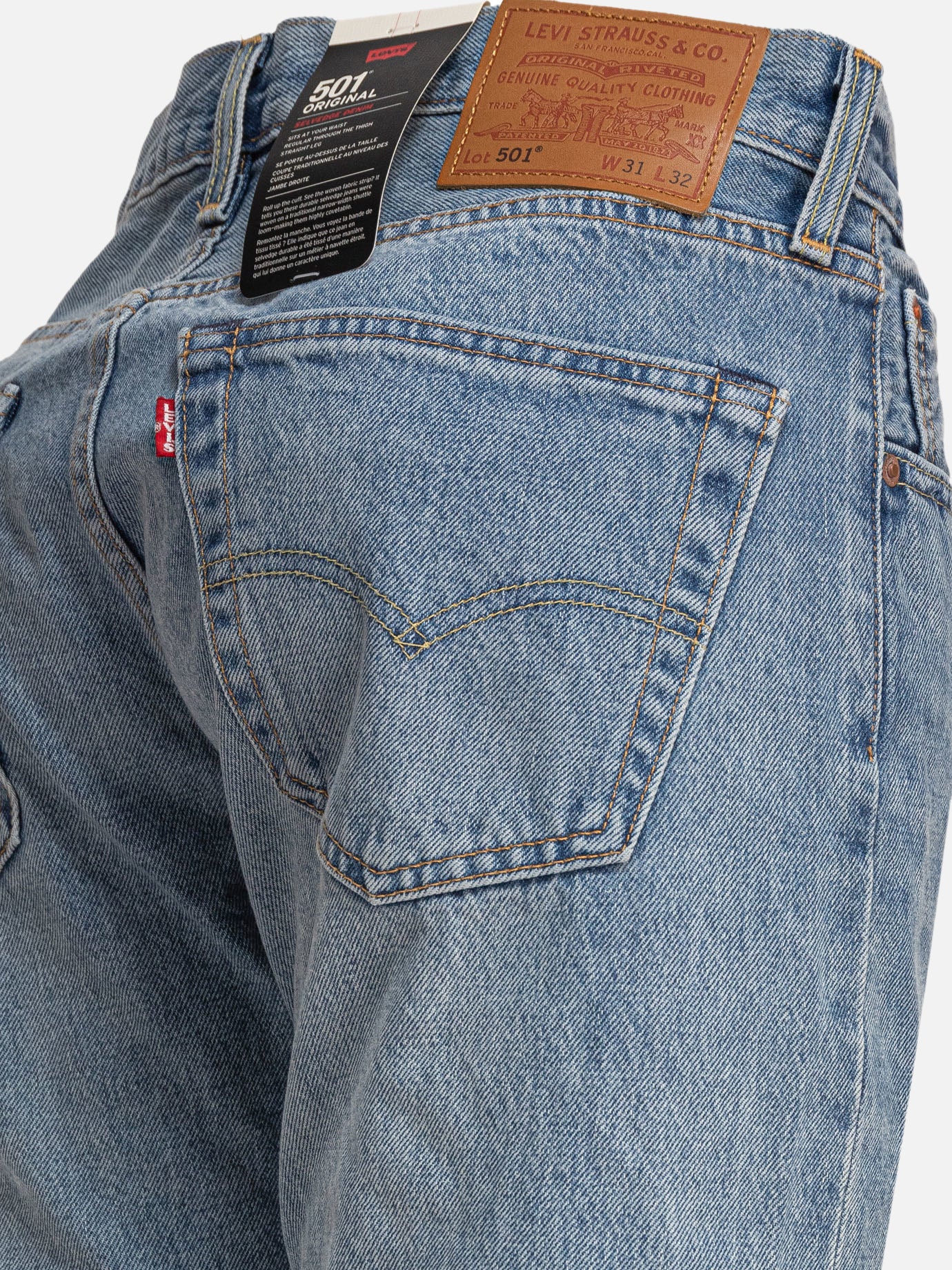 Straight-leg jeans Solid colour  Blue - Levi's Men | PDP | VIETTI Online Store | thumbnail_4