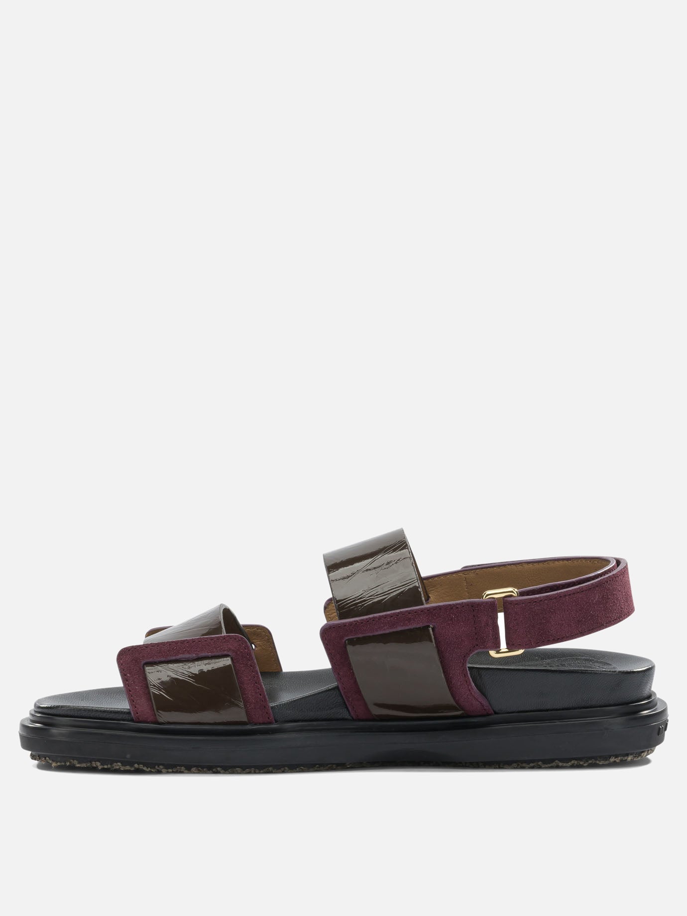 Flat sandals 100% calf leather - 100% rubber  Bordeaux - Marni Women | PDP | VIETTI Online Store | Zoom-Modal_3
