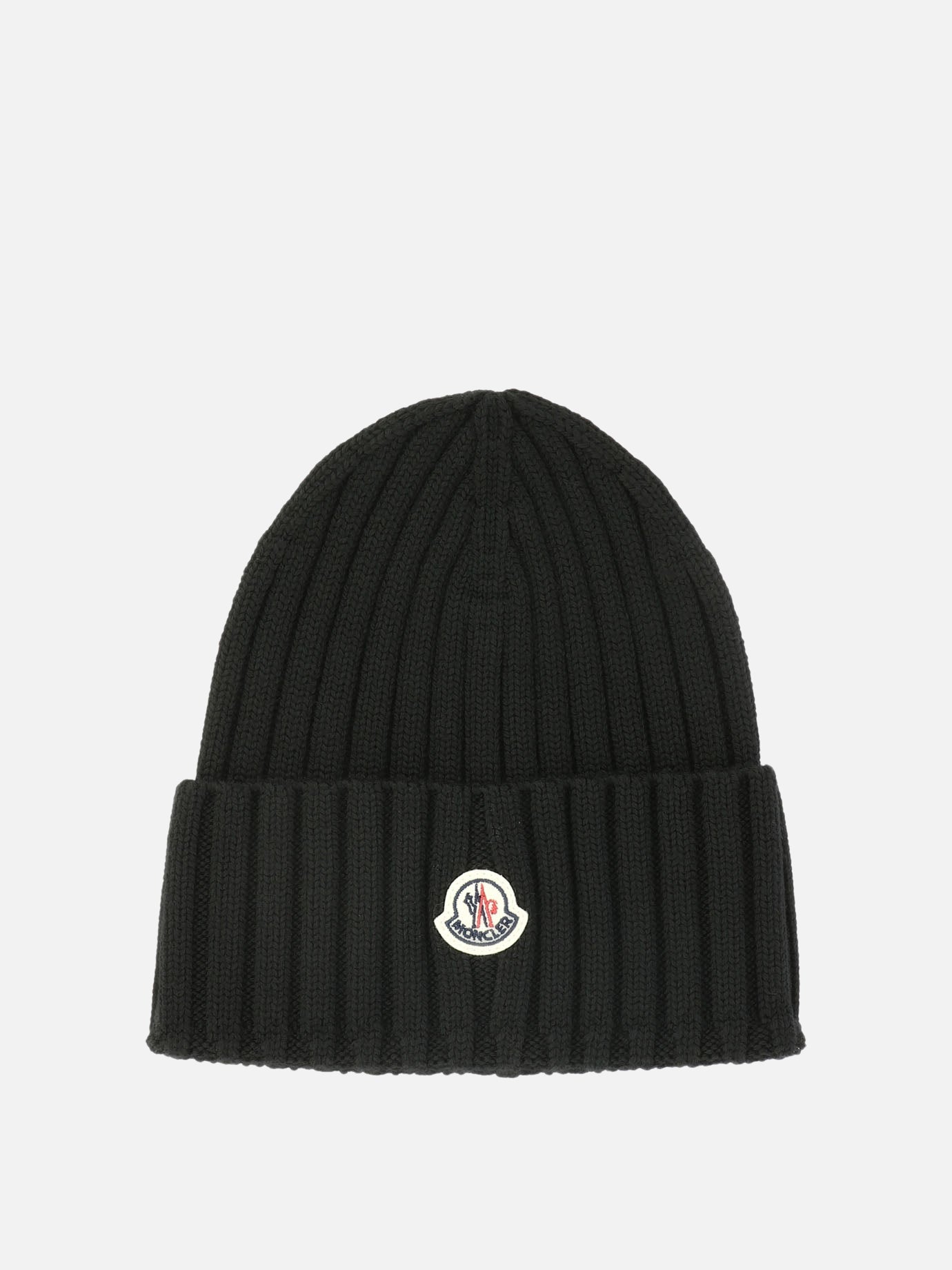 Beanies 100% wool  Black - Moncler Women | PDP | VIETTI Online Store | Zoom-Modal
