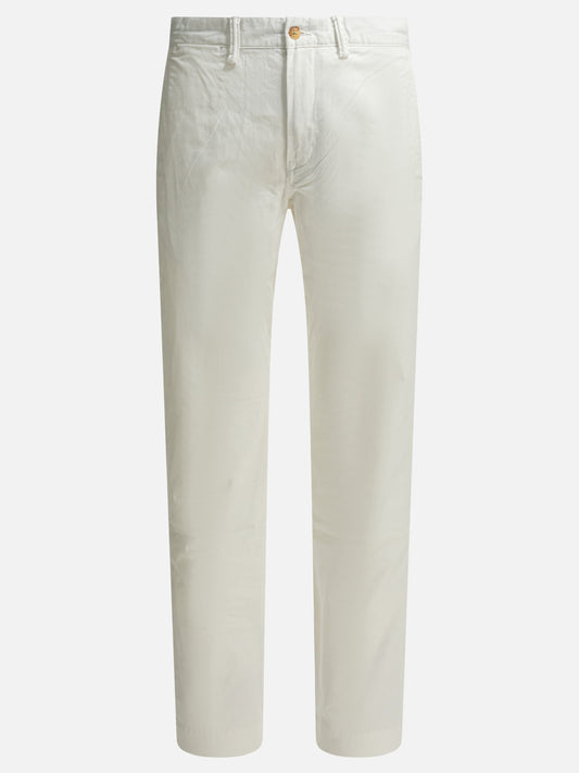 Leisure trousers 100% cotton  White - Polo Ralph Lauren Men | PLP | VIETTI Online Store 

