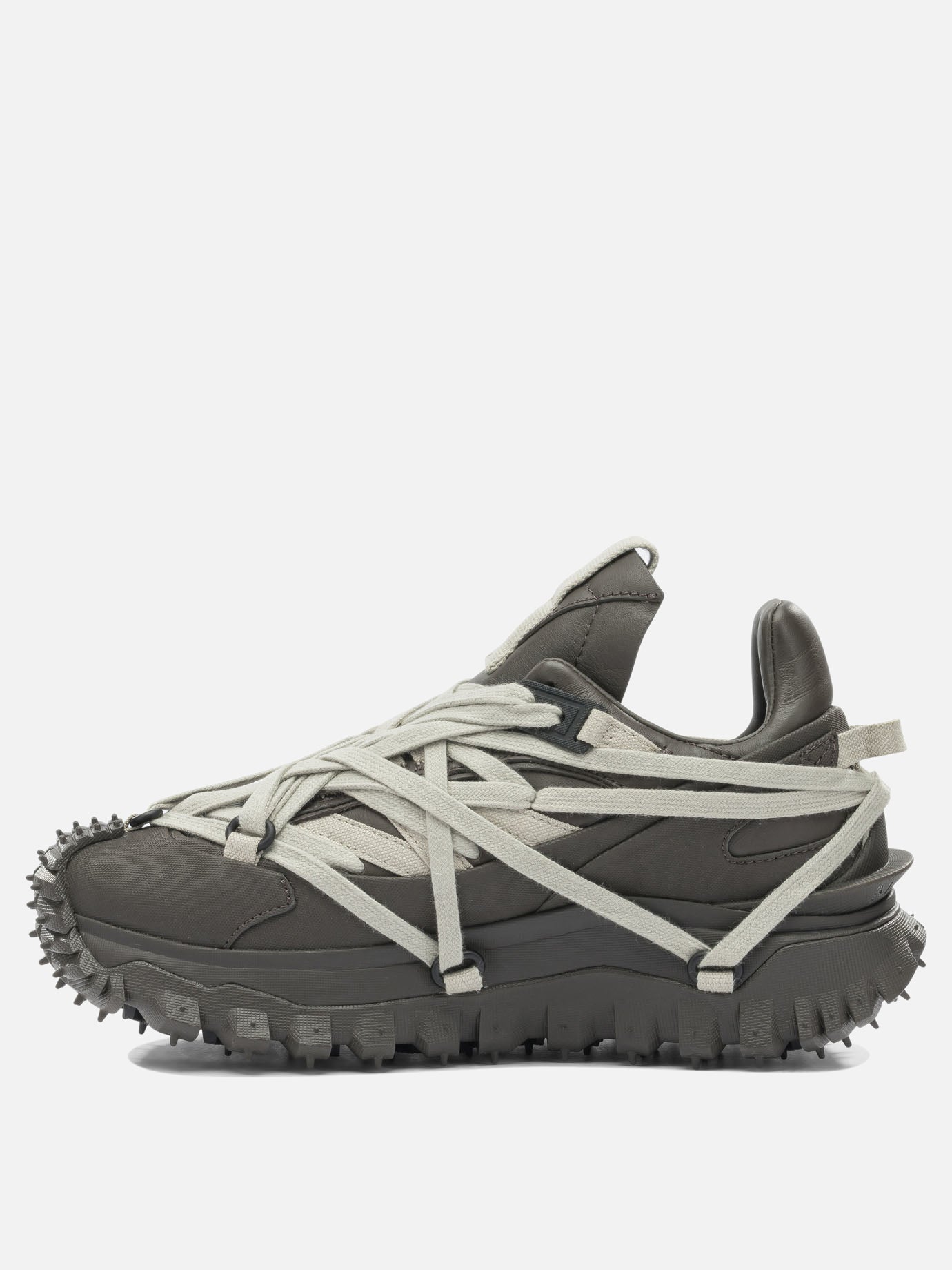 Low top sneakers 100% cow leather - 100% rubber fiber  Green - Rick Owens Women | PDP | VIETTI Online Store | thumbnail_3