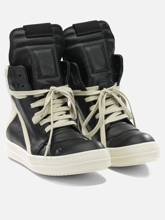 High top sneakers 100% cow leather - 100% thermoplastic rubber  Black - Rick Owens Women | PLP | VIETTI Online Store | 2
