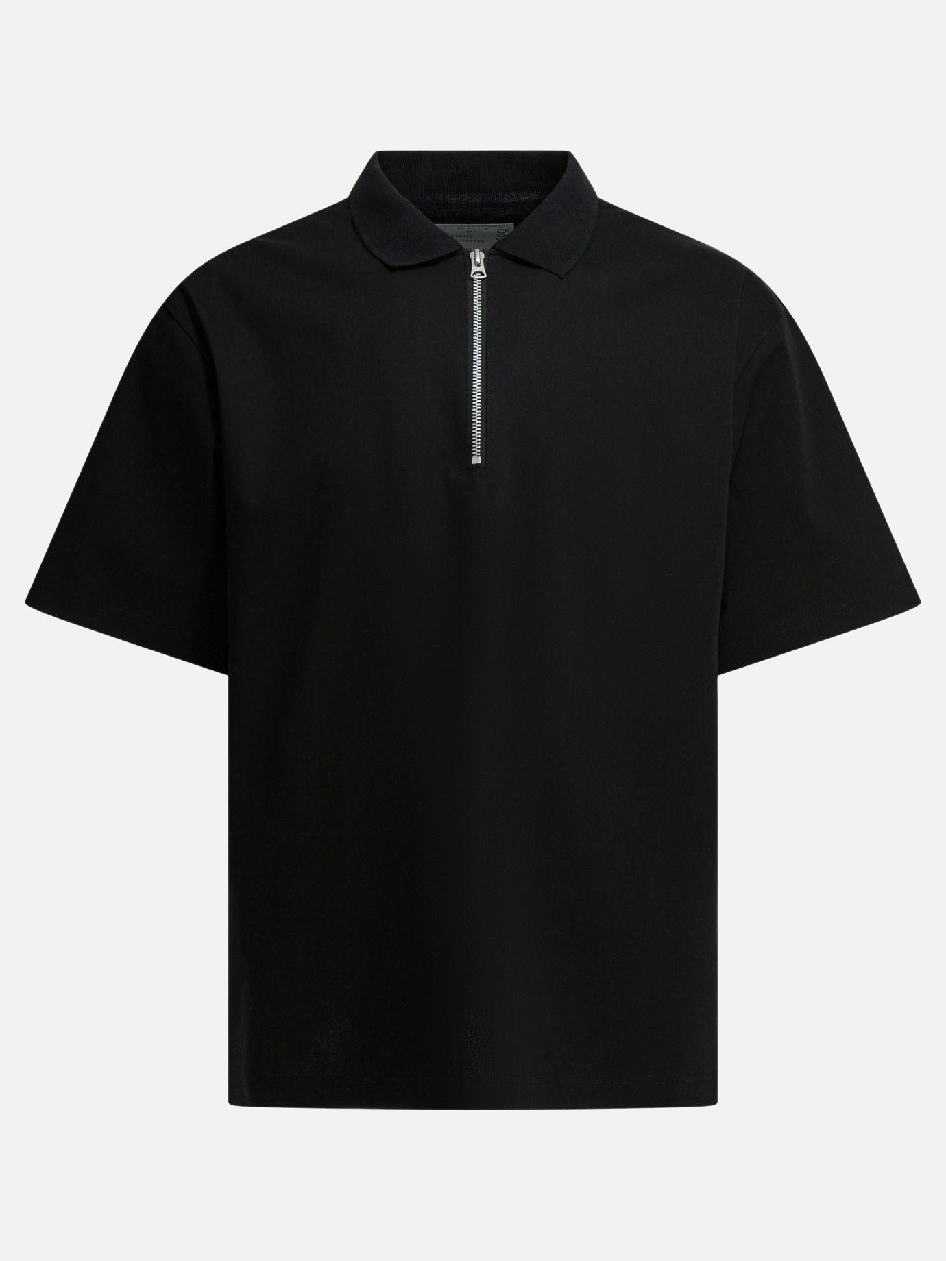 Polo shirts without buttons Solid colour  Black - Sacai Men | PDP | VIETTI Online Store | thumbnail