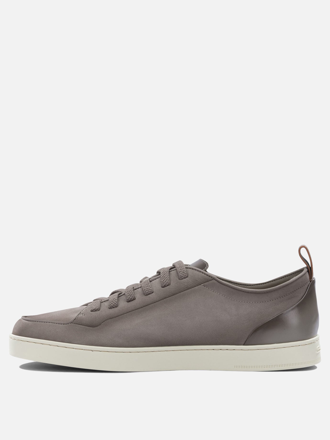 Low top sneakers 100% leather  Beige - Santoni Men | PDP | VIETTI Online Store | thumbnail_3