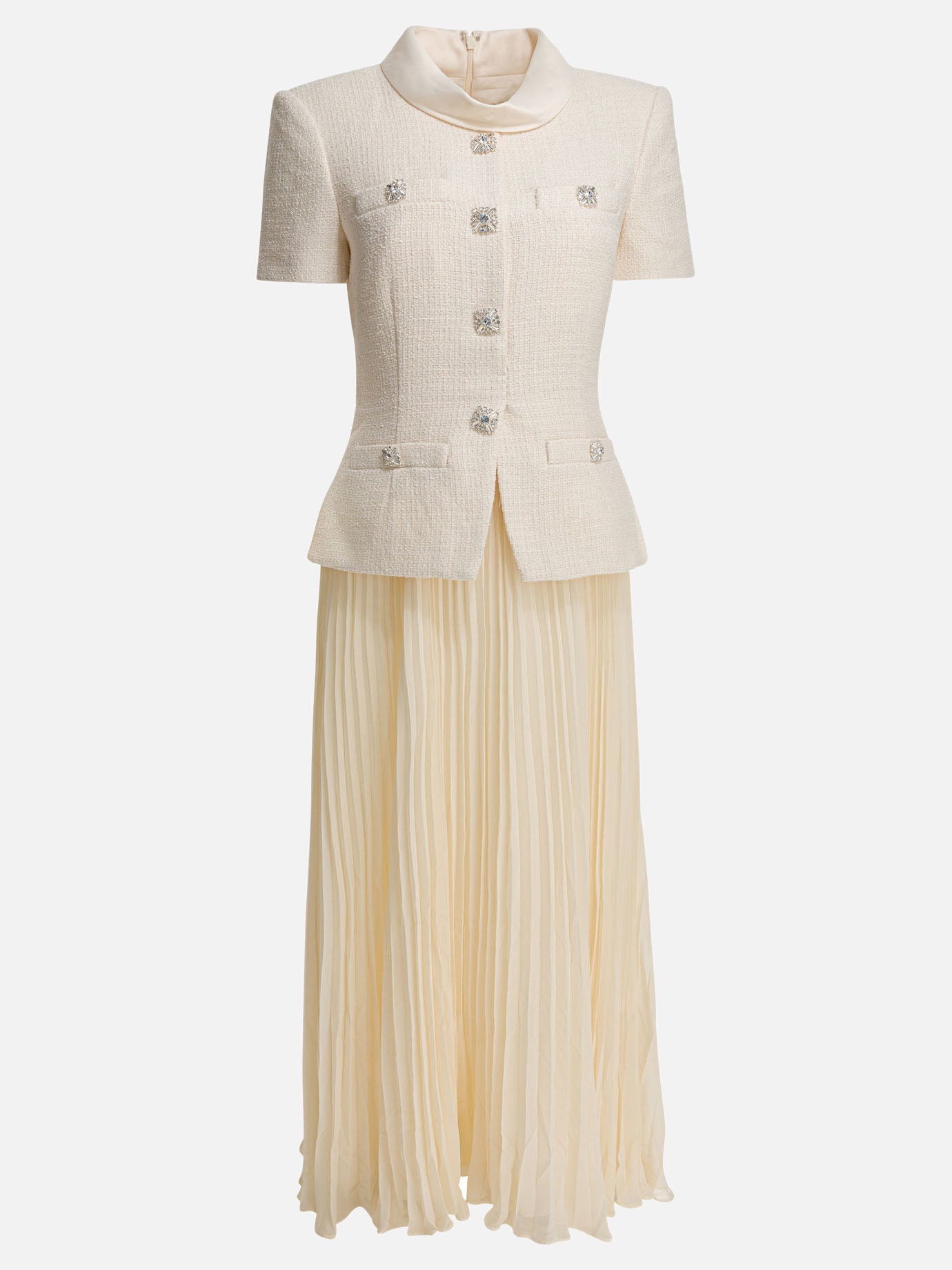 Midi dresses Solid colour  White - Self-portrait Women | PDP | VIETTI Online Store | Zoom-Modal
