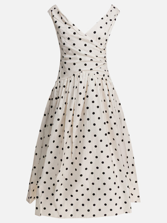 Midi dresses Polka dots  White - Self-portrait Women | PLP | VIETTI Online Store 
