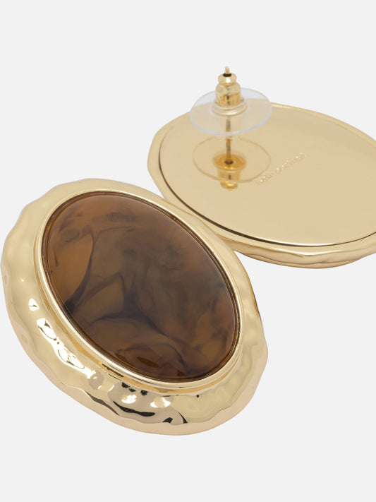 Earrings 100% brass  Brown - Self-portrait Women | PDP | VIETTI Online Store | 2
