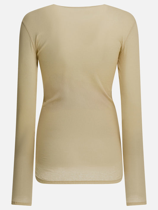 Henley t-shirts Solid colour  Beige - Soeur Women | PLP | VIETTI Online Store | 2
